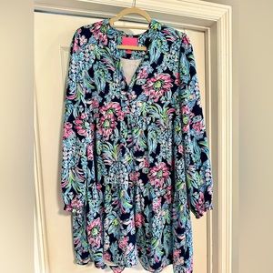 Lilly Pulitzer- Winona Stretch Swing Dress Pineapple Paradise